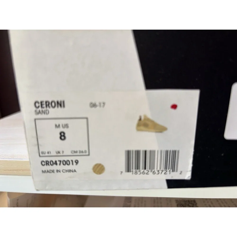 New NIB Creative Recreation Ceroni Mens Shoes Sand Color Size 8
